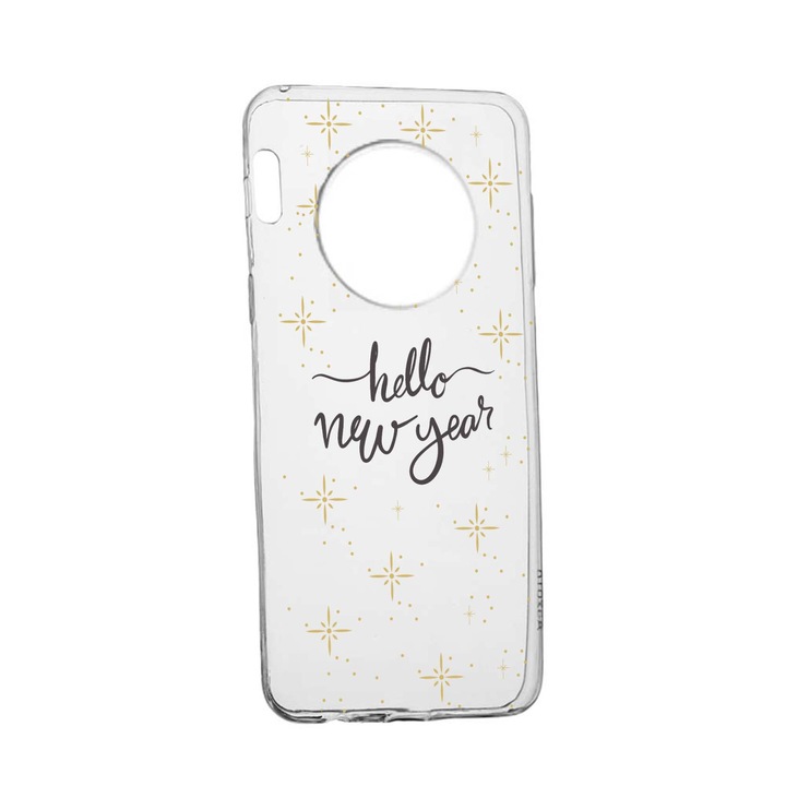 Силиконов калъф Unique за Honor Magic4 Pro, Hello New Year, Transparent TR 173