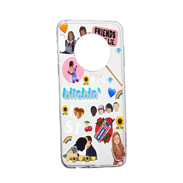 Силиконов калъф Unique за Honor Magic4 Pro, Friends Don’t Lie, Transparent TR 376