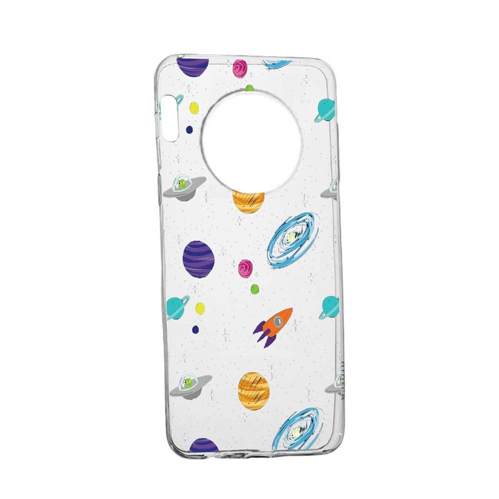 Силиконов калъф Unique за Honor Magic4 Pro, Universe, Planets, Transparent TR 466