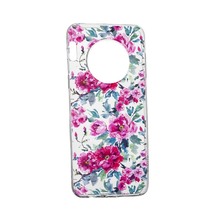 Силиконов калъф Unique за Honor Magic4 Pro, Pastel Colors Collection Flowers, Transparent TR 507