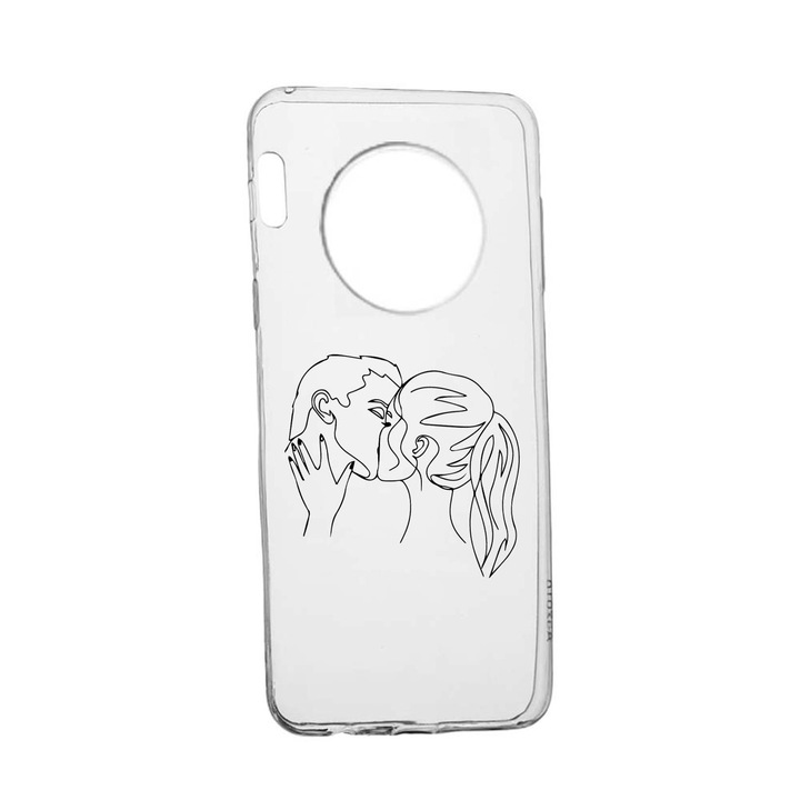 Силиконов калъф Unique за Honor Magic4 Pro, Teen Love, Transparent TR 743
