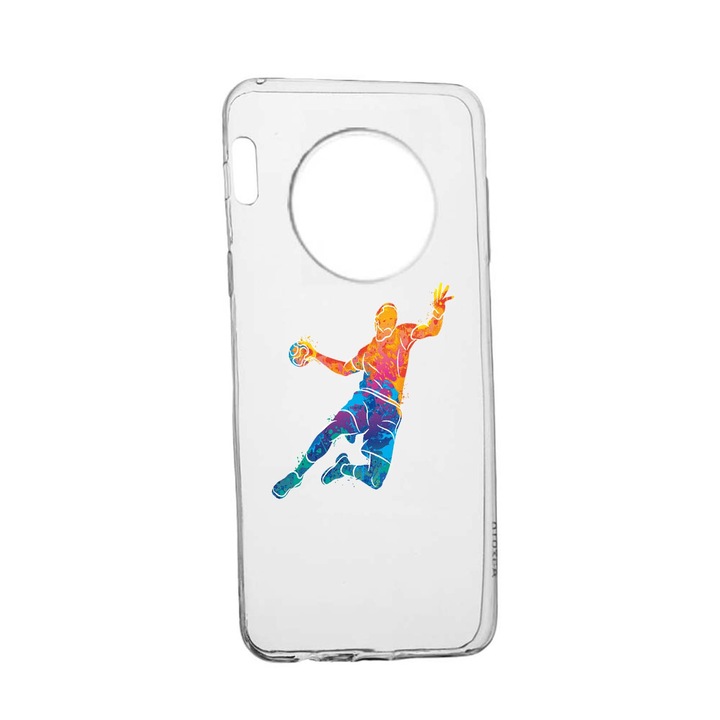 Силиконов калъф Unique за Honor Magic4 Pro, Handball Colorful, Transparent TR 800