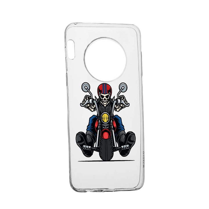 Силиконов калъф Unique за Honor Magic4 Pro, Biker, Transparent TR 822