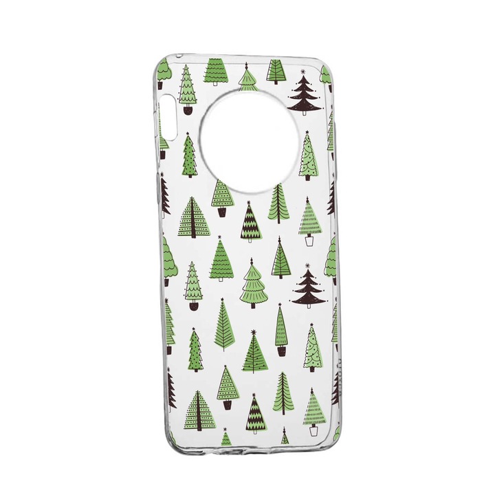 Силиконов калъф Unique за Honor Magic4 Pro, Christmas Tree Shapes, Transparent TR 872