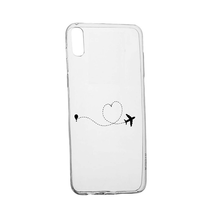 Силиконов калъф Unique за Alcatel 1B, Love To Travel, Transparent TR 746