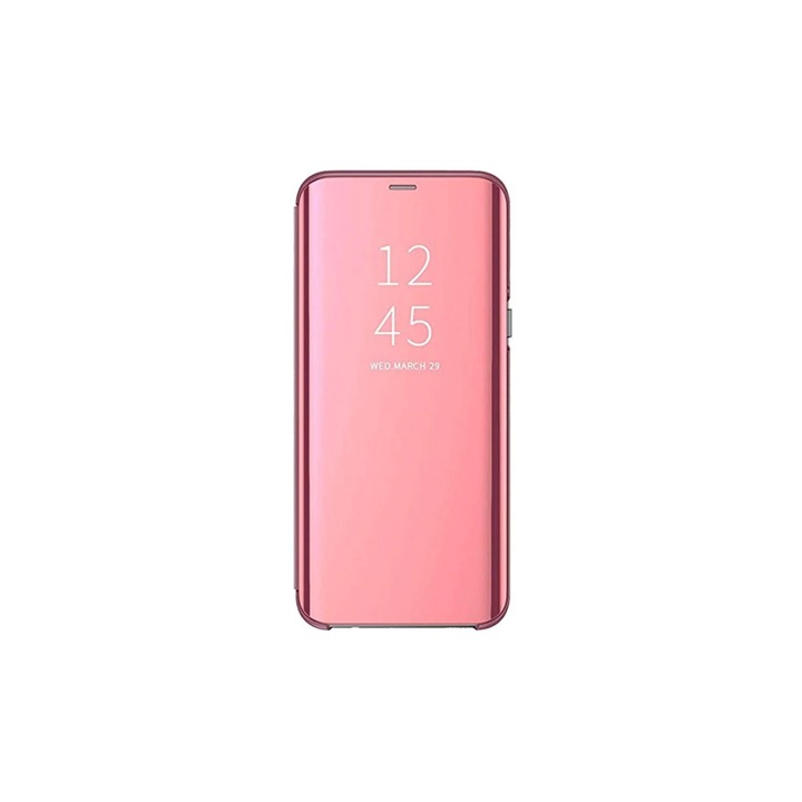 Husa de protectie pentru Xiaomi Redmi 9A, Redmi 9AT si Redmi 9i, flip cover, Rose Gold