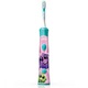 Periuta de dinti electrica pentru copii Philips Sonicare HX6322/04, 2 moduri de periaj, 2 niveluri de intensitate, 62.000 miscari/minut, 2 capete de periere: pentru 3 si 7 ani, 8 stikere, conectare aplicatie Philips Sonicare for Kids, Alb/Albastru