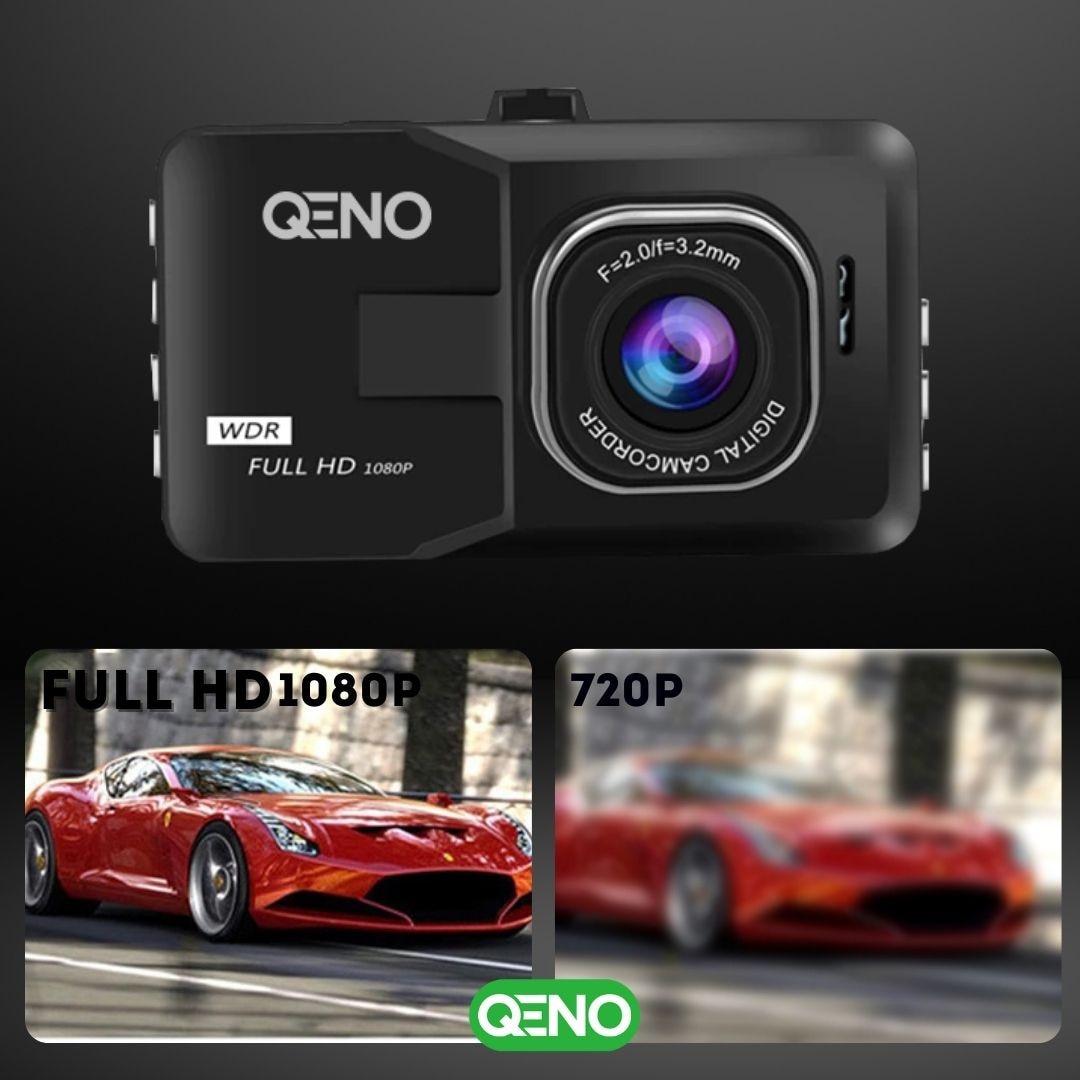 Camera auto de bord DVR Qeno® OneView, Camera de bord FULL-HD 1080P ...