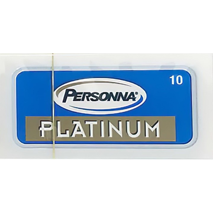 Set 10 x lame de ras Platinum, Personna, Argintiu
