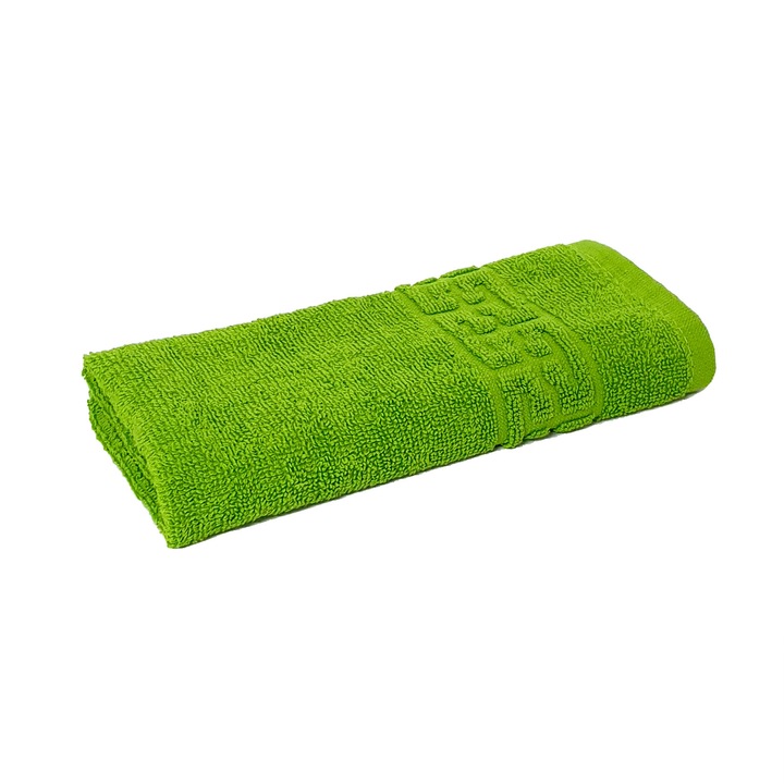 OEM törölköző, kézhez, 30x50 cm, pamut, 500 g/m2, lime zöld