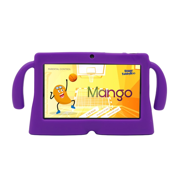 Детски таблет SMART TabbyBoo Mango (2022) 2GB RAM, Android 10 GoFast, Wi-Fi, лилаво