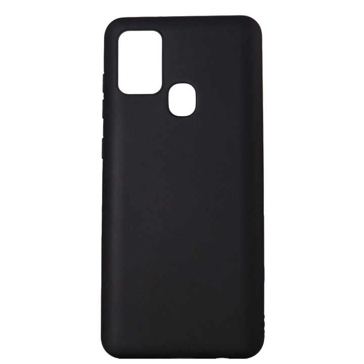 Husa de protectie Spacer pentru Samsung Galaxy A21S, material flexibil TPU, Negru