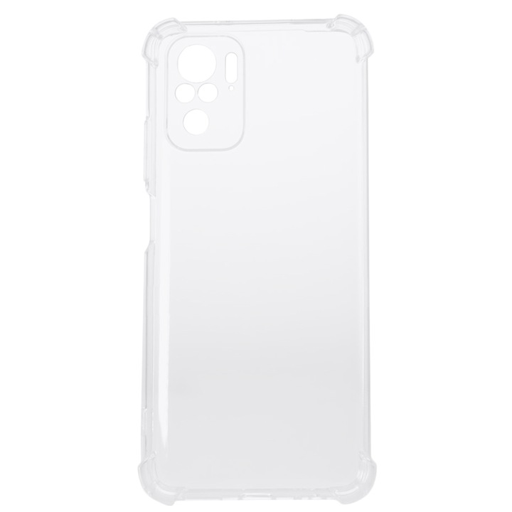 Предпазен калъф Spacer за Xiaomi Redmi Note 10 S, Гъвкав TPU материал, Прозрачен