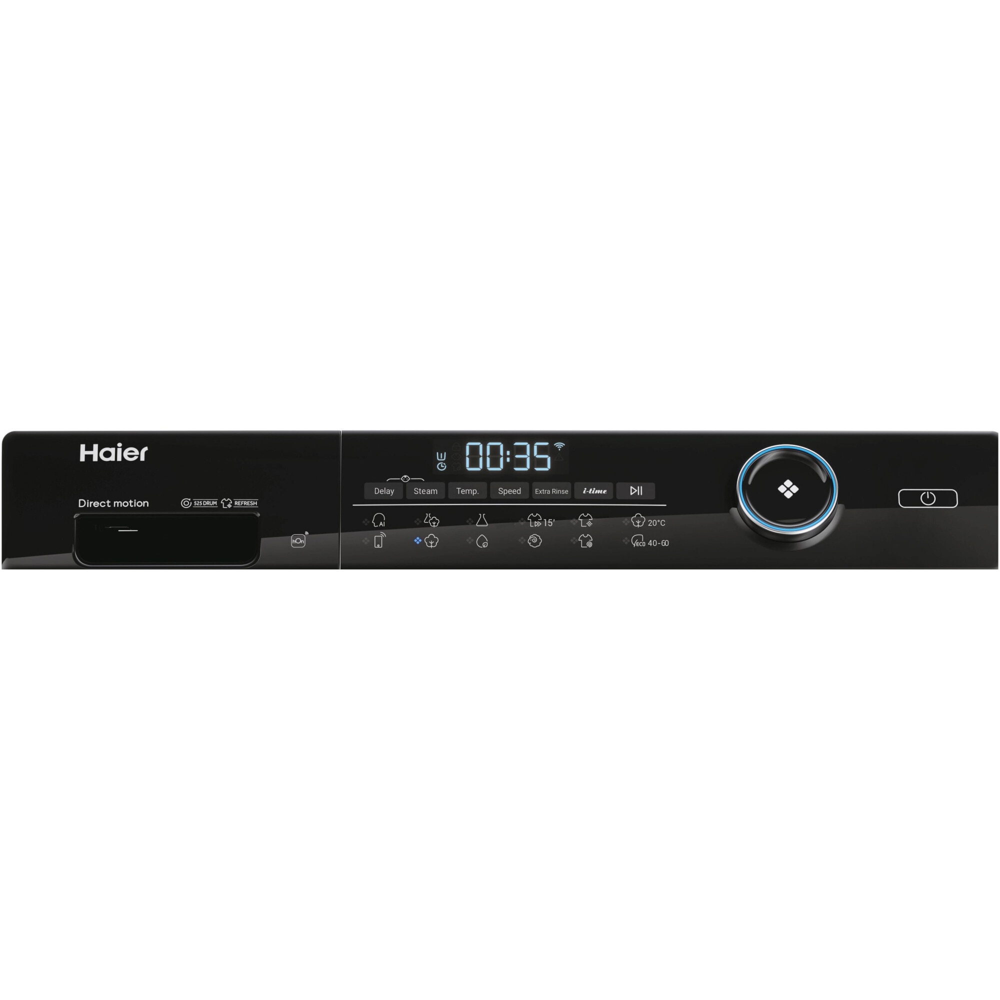 Masina de spalat rufe Haier HW100-B14959U1-S, 10 kg, 1400 rpm, Clasa A, Motor Direct Motion, Wi-Fi, Refresh, ABT, Steam, iTime, Pillow Drum, Dual Spray, Alb