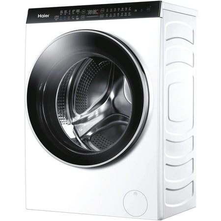 Masina de spalat rufe cu uscator Haier HWD100BD1499U1NS, Spalare 10 kg, Uscare 6 kg, 1400 rpm, Clasa A, Motor Direct Motion, Wi-Fi, iRefresh, ABT, Steam, iTime, Pillow Drum, Dual Spray, Smart Dosing, Alb