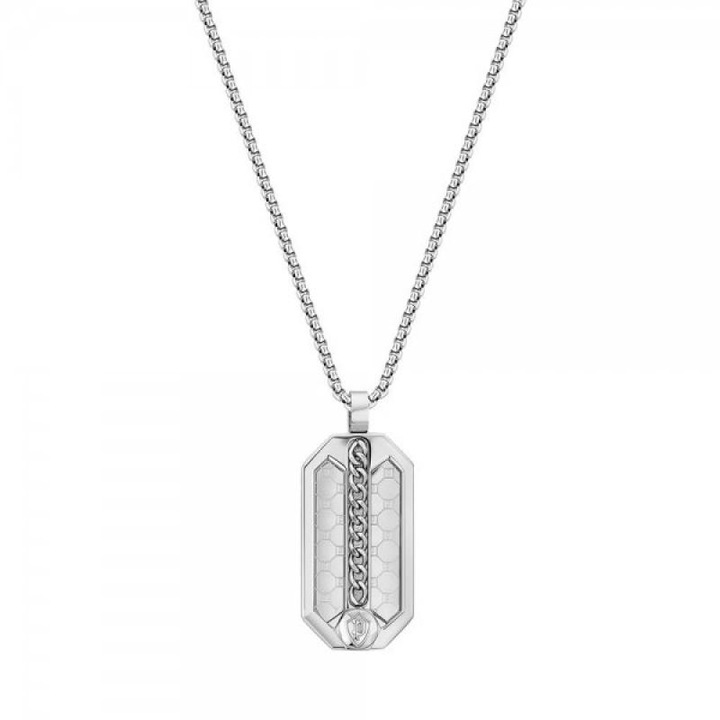 Férfi nyaklánc Beasar, Police, Fém, Ezüst