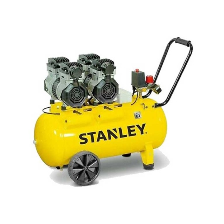 Compresor Stanley SXCMS2652HE Silent 50L 2.6CP / 2000W 8Bar 270L/min 68dB