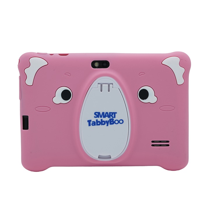 SMART TabbyBoo Koala Fun táblagép, 4 GB RAM, 64 GB, Android 12 szülői felügyelettel, Wi-Fi, 7 hüvelykes IPS képernyő, 1000 játék és oktatási tevékenység gyerekeknek, rózsaszín