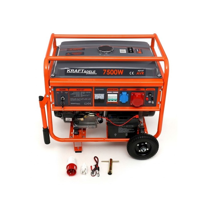 Generator curent, Kraft&Dele, KD147, 7500W, 230/400V, benzina