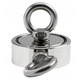Magnet cu neodim, 350 kg, Sfoara cu carabina, 20 m, Argintiu/Rosu