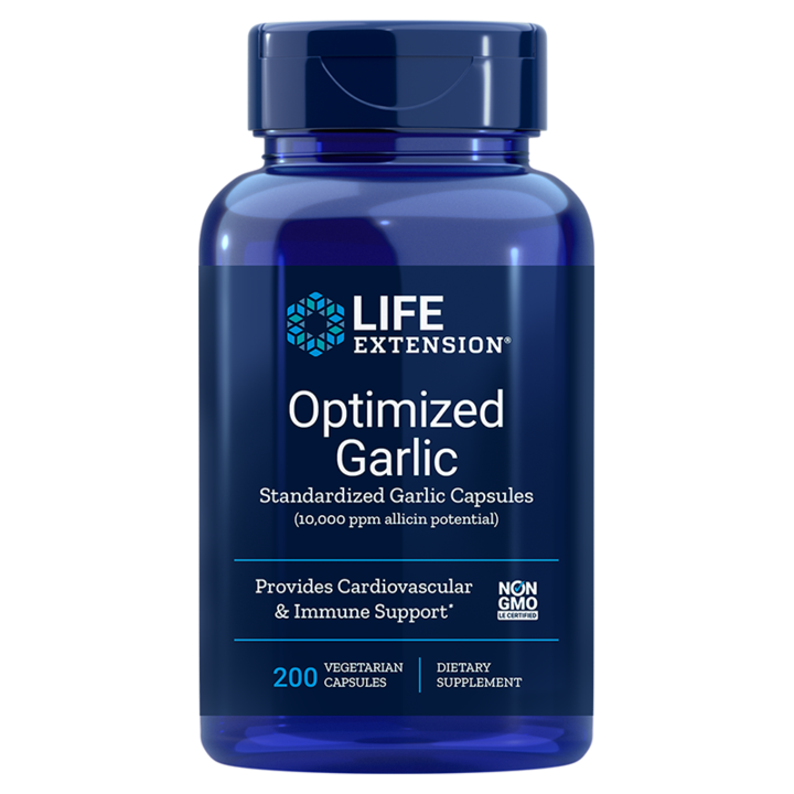 Life Extension Optimalizált fokhagyma kapszula étrend-kiegészítő , 200 db