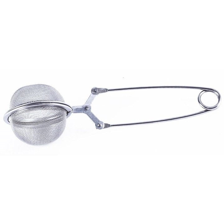 Orion rozsdamentes acél teatojás, 18,5 cm hosszú, ezüst