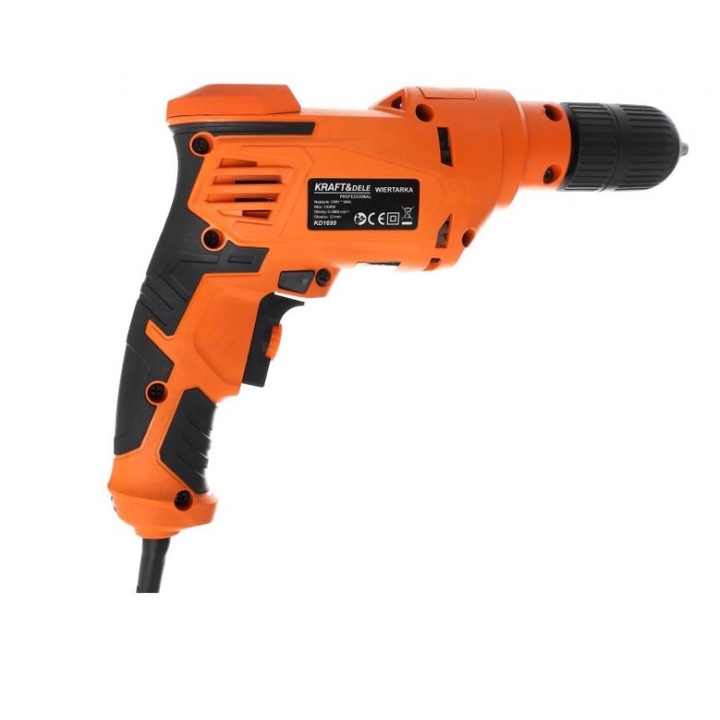 Masina de gaurit electrica, Kraft&Dele KD1699, 1200 W, 0 - 2880 min, 13 mm