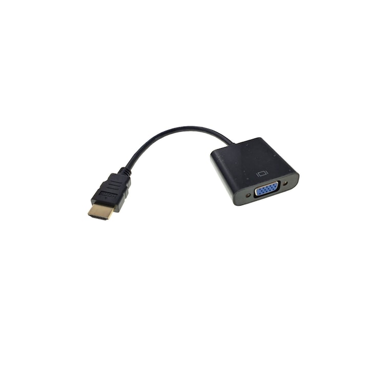 HDMI конвертор баща към VGA майка с аудио кабел Жак 3.5мм баща-баща 15см
