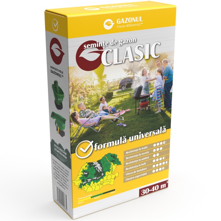 Seminte de gazon Clasic, Gazonul, 750g