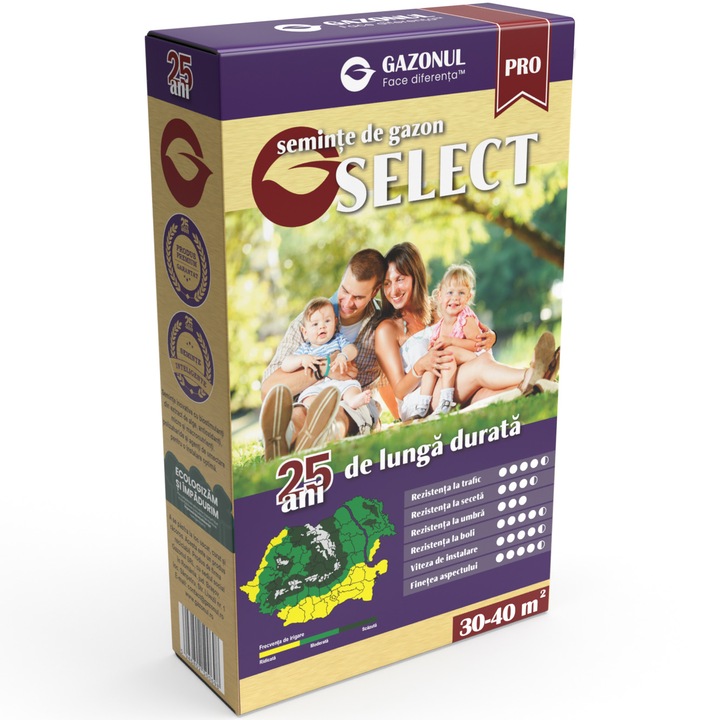 Seminte de gazon Select, Gazonul, 750g