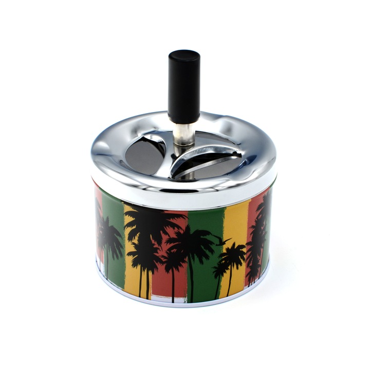 Scrumiera Toro, Push Rasta, Palm Flag, Antivant, 11.5 x 9.5 cm