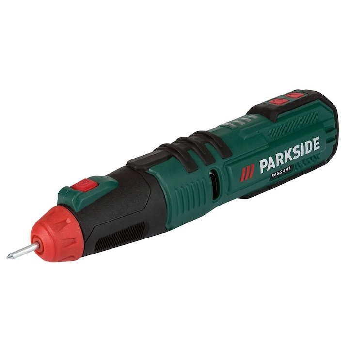ParkSide PAGG 4 A1 Akkumulátoros gravírozó készlet, 5 sablonnal, 4V li-ion akkus