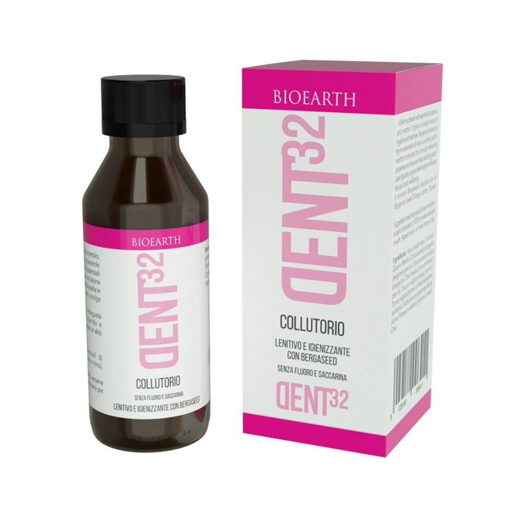 Apa de gura Dent32 cu bergamota Bioearth 100 ml