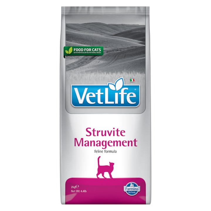Vet Life Struvit Management diétás macskatáp, 2 kg