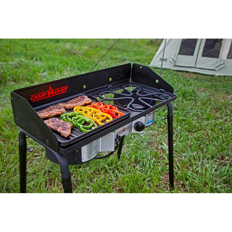 camp chef griddle 2 burner