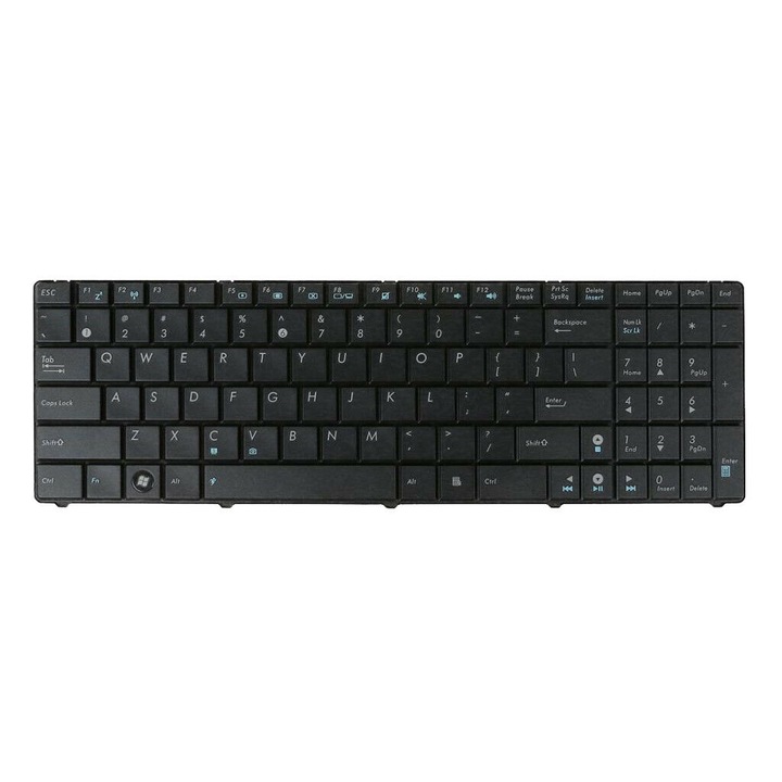 Клавиатура за лаптоп, Asus, K50C, с рамка, US