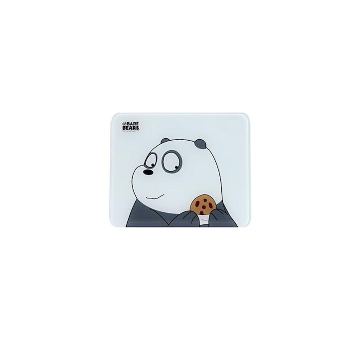 Електронен кантар с изображение We Bare Bears, Дигитален дисплей, Макс.150 кг, Подсилено стъкло