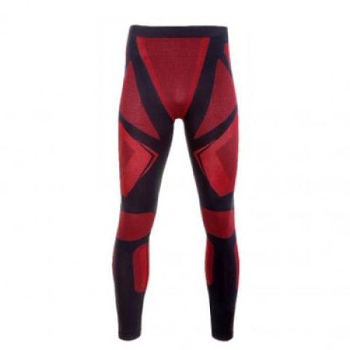 Термоактивно боди панталон с вентилация, Lahti Pro, черен/червен, L/XL