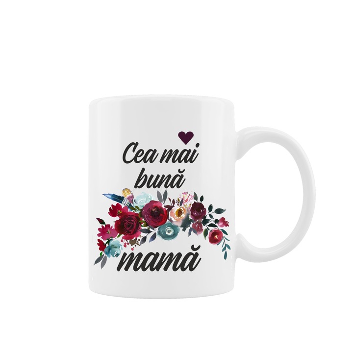 Cana personalizata ”Cea mai buna mama", multicolor, 330 ml