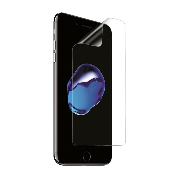 Folie de protectie, pentru Apple iPhone 8 Plus, ecran cover, transparenta, din silicon
