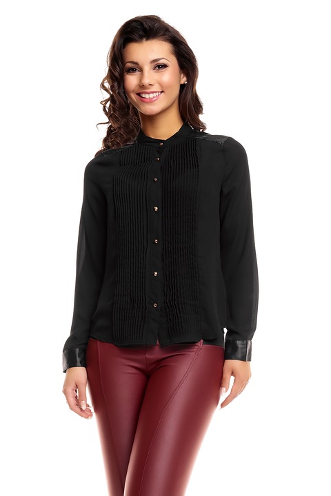 Bluza dama, WildFashion, 197655, Poliester, Negru, M INTL