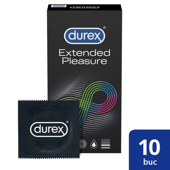 Презервативи Durex Extended Pleasure, 10 броя
