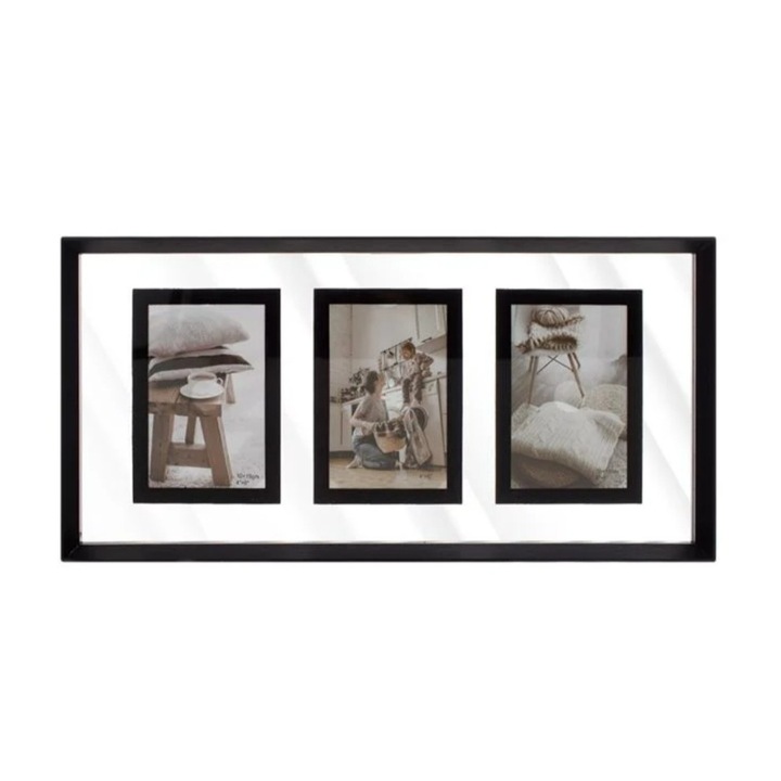 Rama decorativa, lemn negru, 49.5 x 24.5 cm