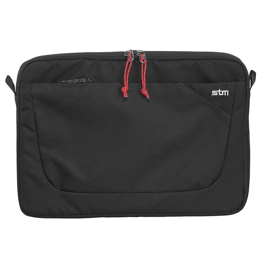 Geanta textila rezistenta la socuri si la apa pentru laptopuri si tablete de pana la 13 inchi, STM Velocity Blazer Sleeve Bag, negru