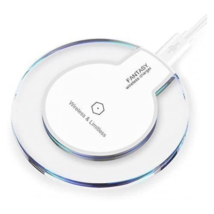 Incarcator Wireless Fantasy Alb