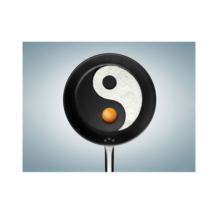 Tablou canvas Yin Yang omlette, 90x120 cm, Decostick