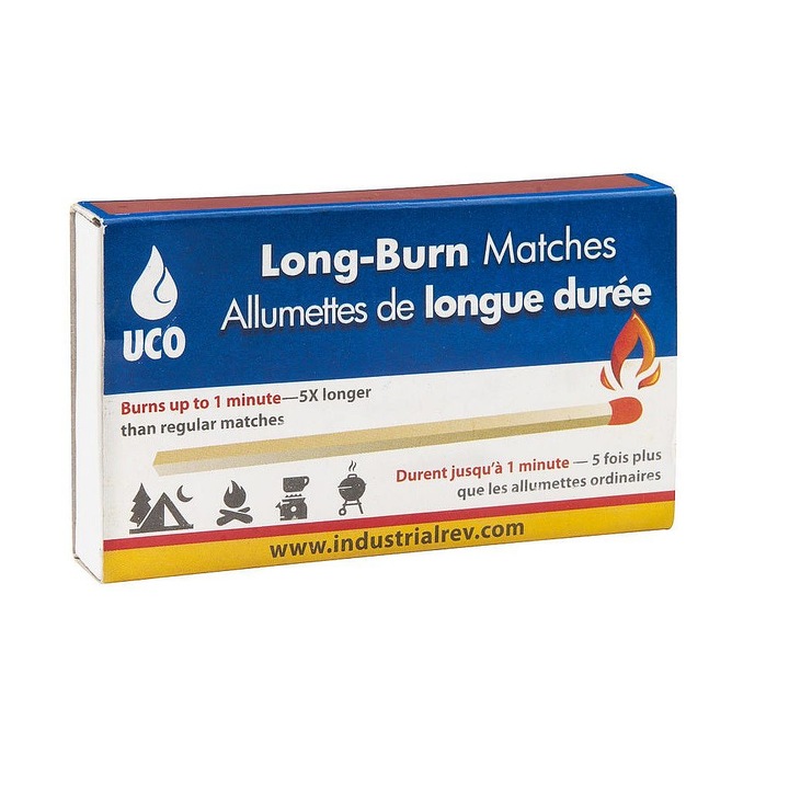 Специални кибрит с дълго горене UCO Long Burn, 50 броя, 60 секунди, 95 mm