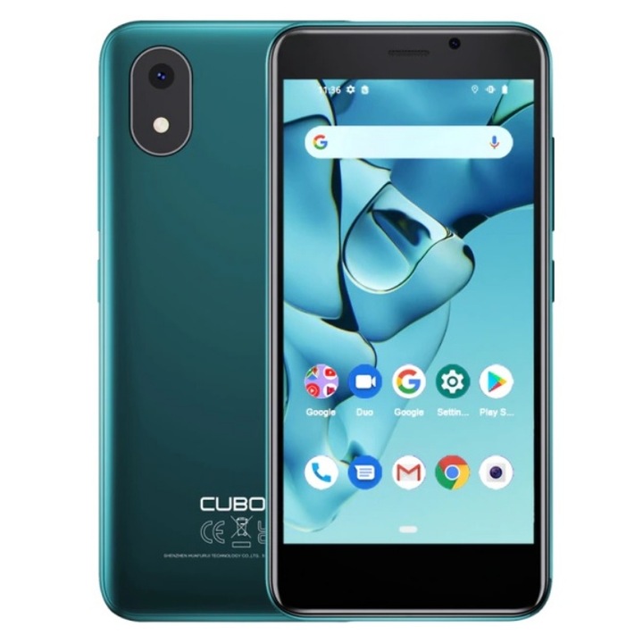 CUBOT J10 Zöld mobiltelefon, 3G, 4.0", 1GB RAM, 32GB ROM, Android 11, Unisoc SC9863A QuadCore, Face ID, 2350mAh, Dual SIM