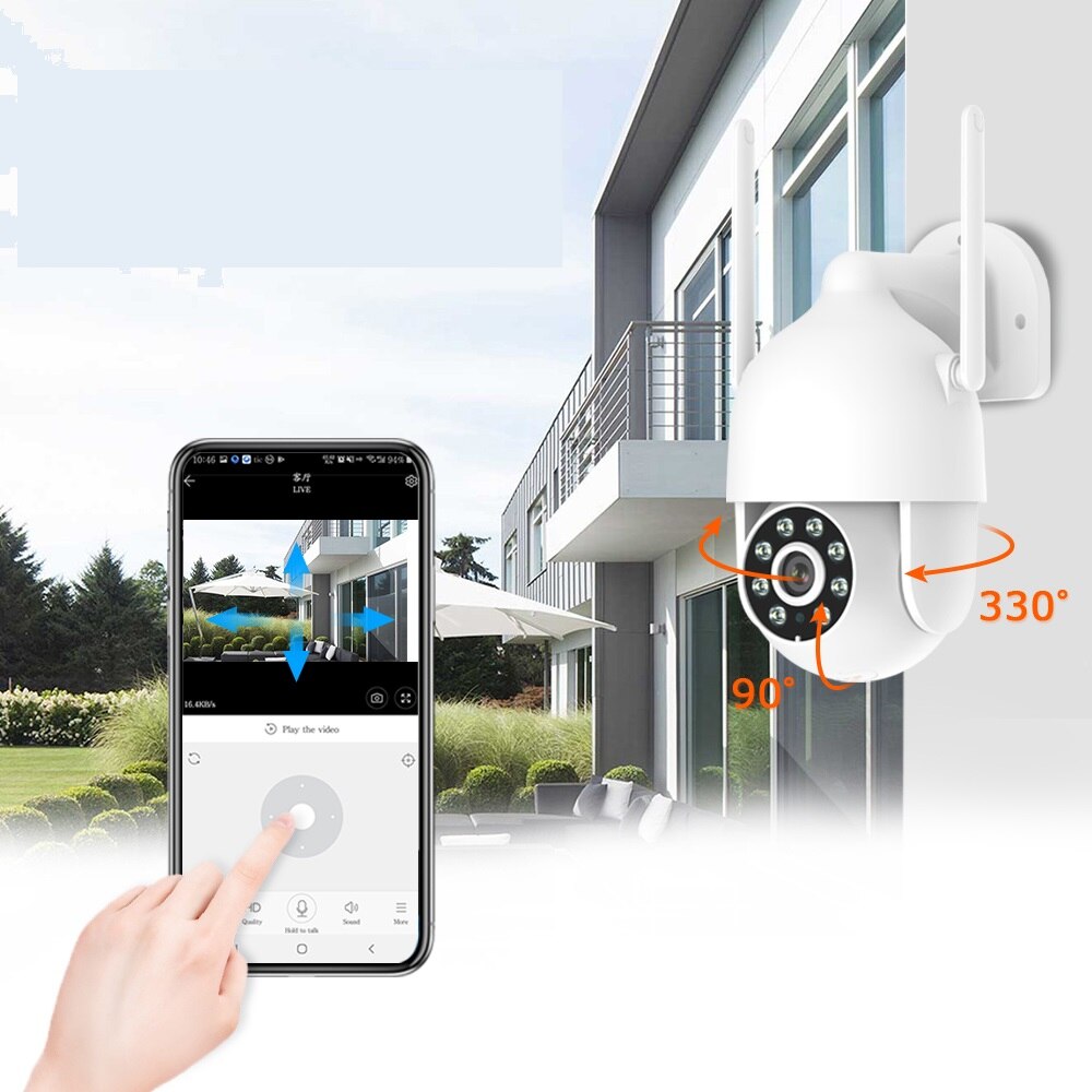 Camera De Securitate Anran P Ip Wifi Smart Onvif Cmos K Mp Ptz Senzor Audio