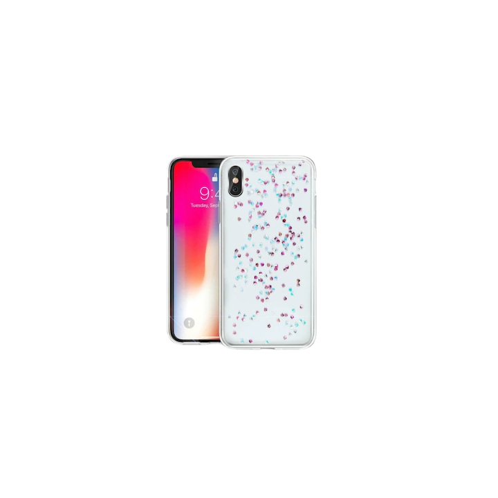 Кейс съвместим с Huawei P40 Lite, Diamond Case, Transparency
